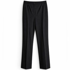 Black Pinstripe Trousers‎